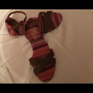 Toms Multi Colored Strap Sandals